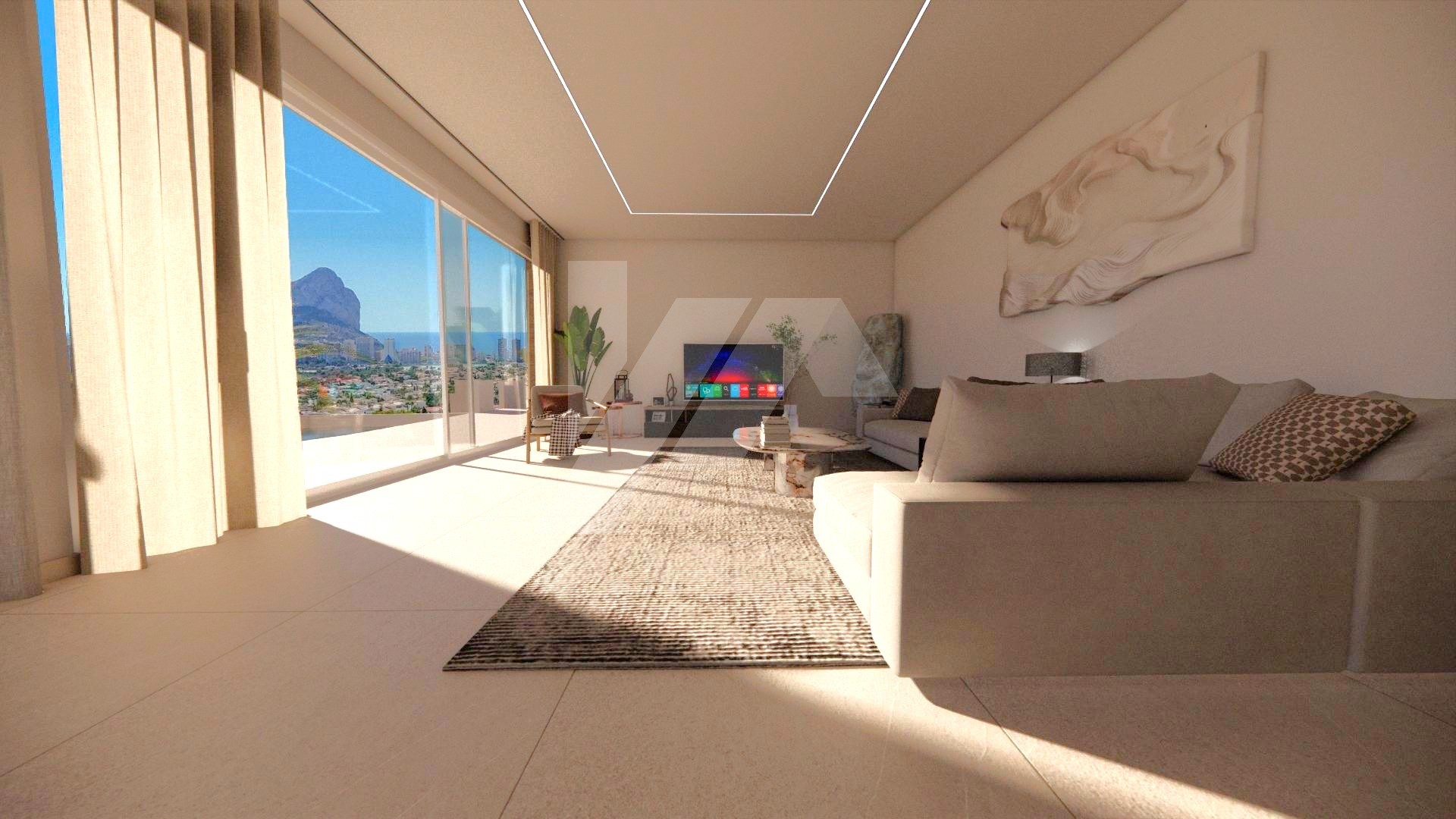 Villa de lujo con vistas al mar en venta en Calpe, Costa Blanca.