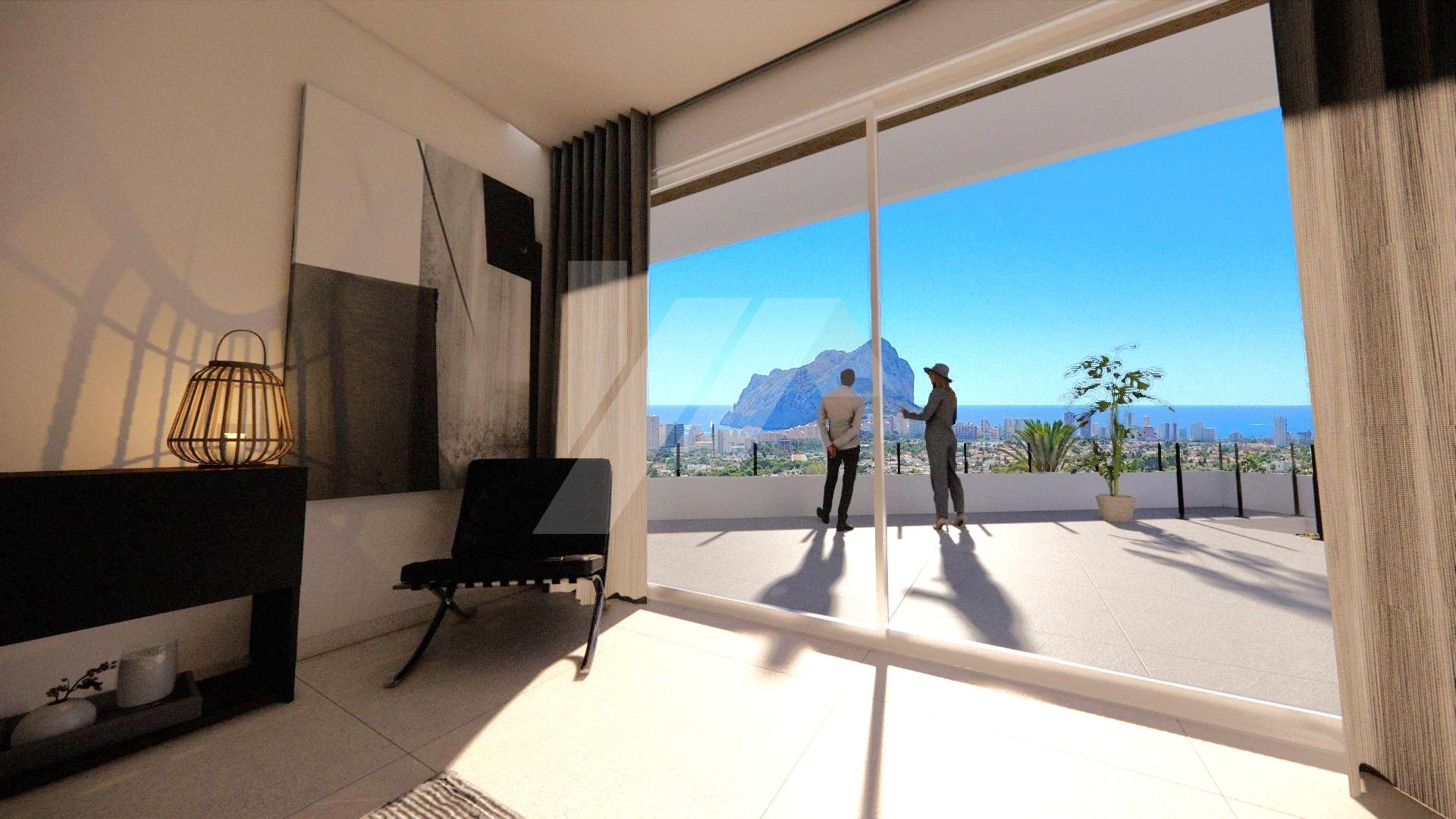 Villa de lujo con vistas al mar en venta en Calpe, Costa Blanca.