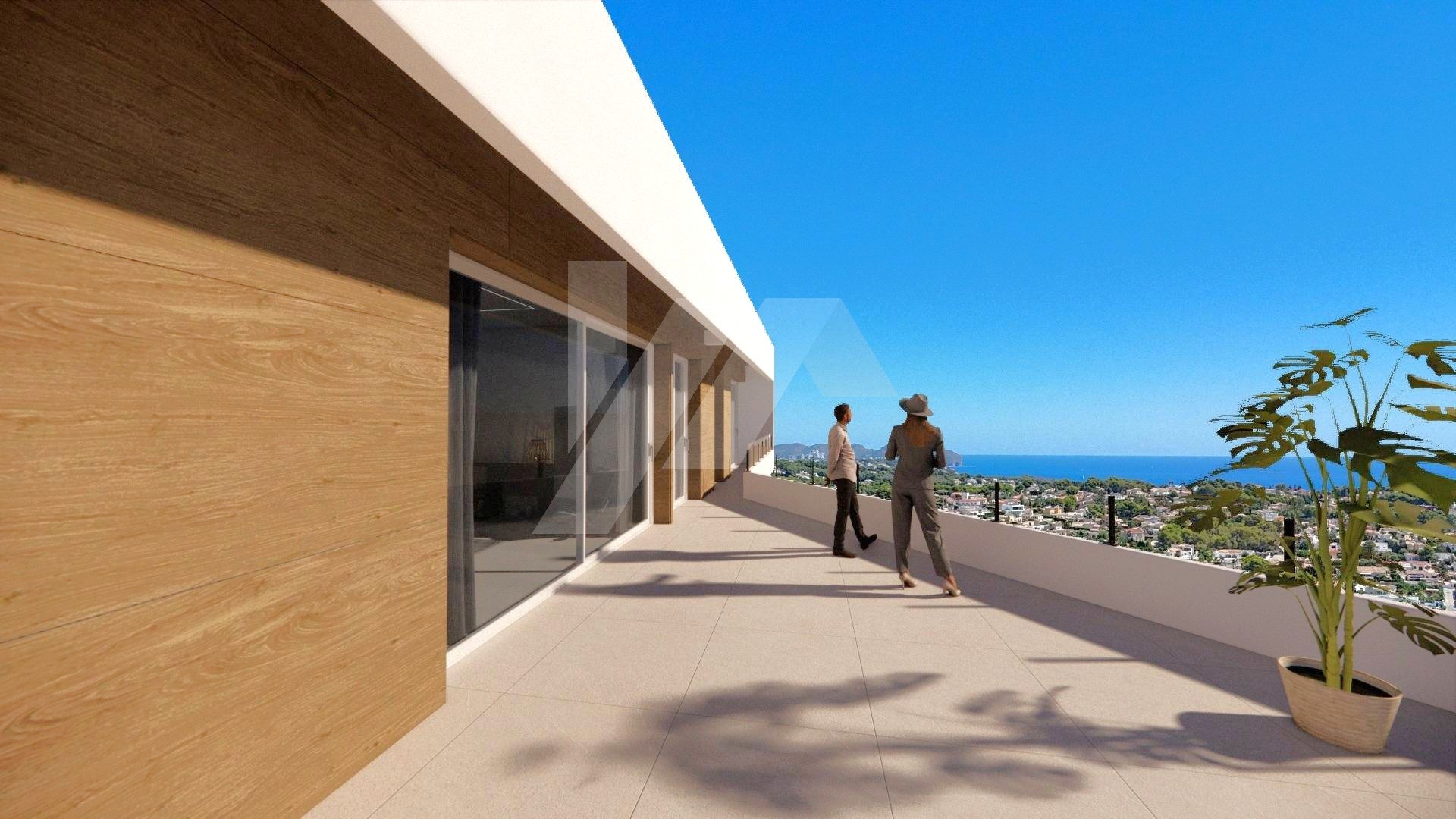 Villa de lujo con vistas al mar en venta en Calpe, Costa Blanca.