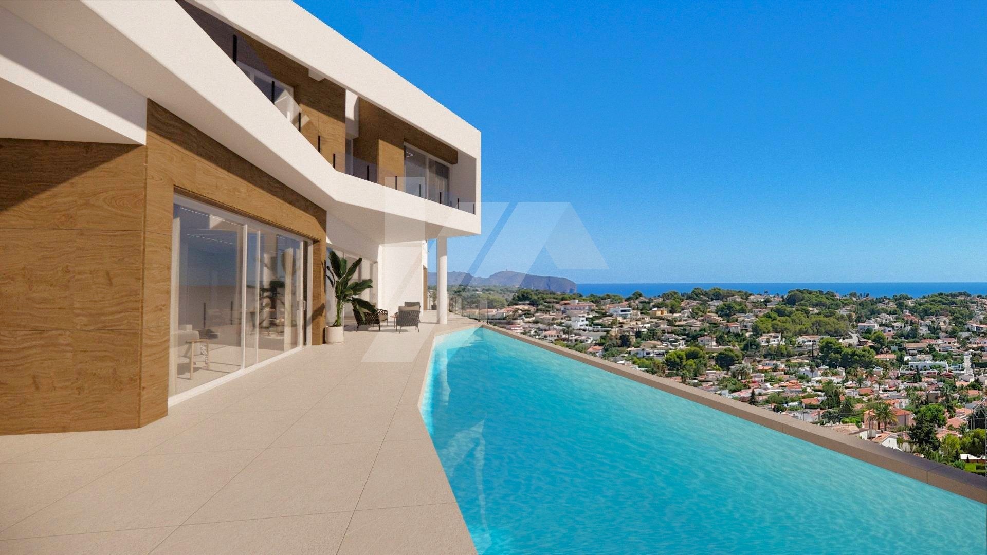 Villa de lujo con vistas al mar en venta en Calpe, Costa Blanca.