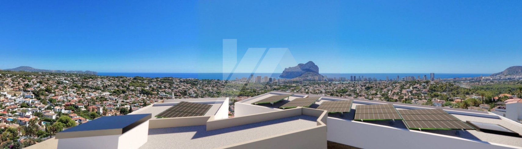 Villa de lujo con vistas al mar en venta en Calpe, Costa Blanca.