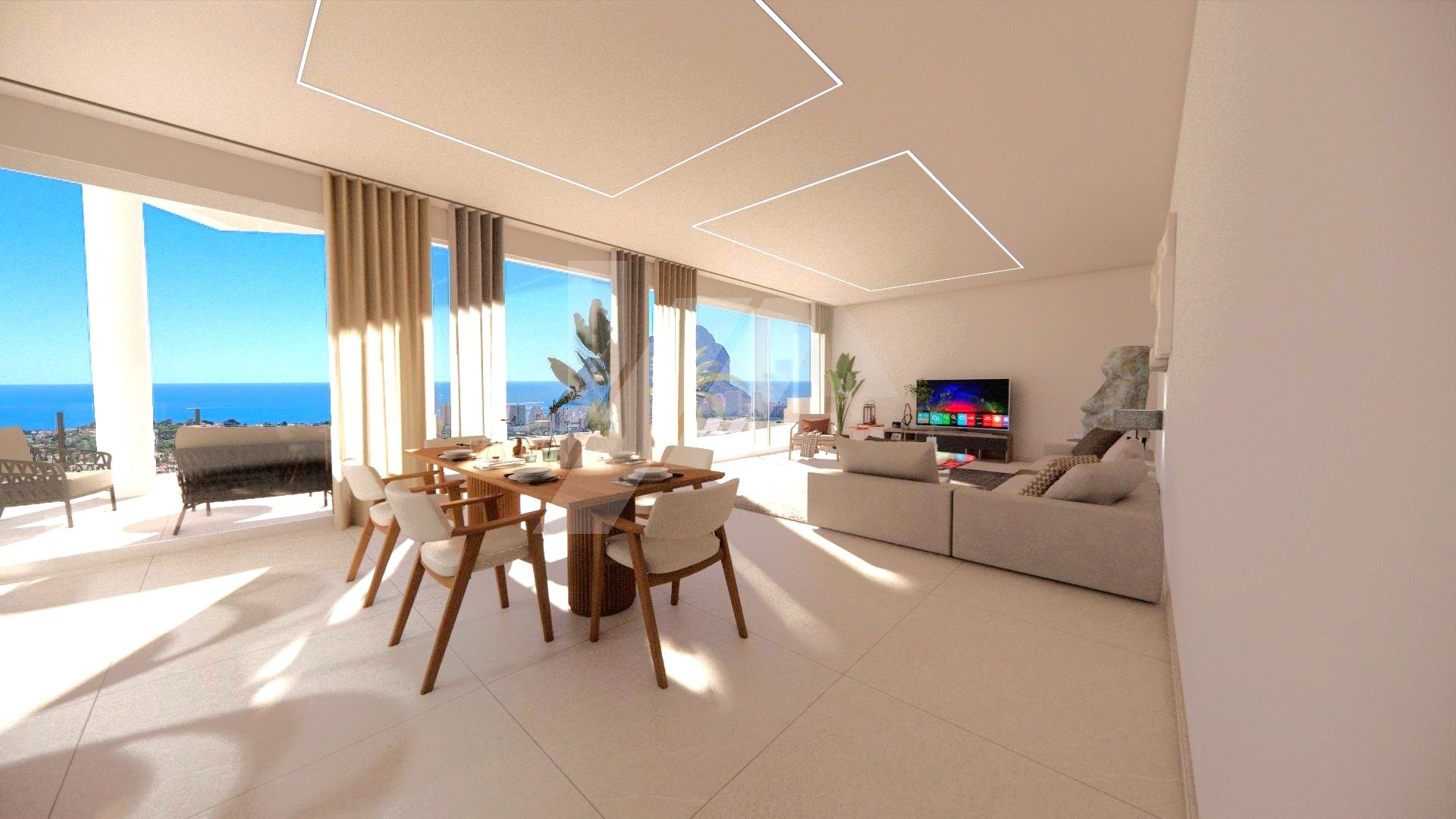 Villa de lujo con vistas al mar en venta en Calpe, Costa Blanca.