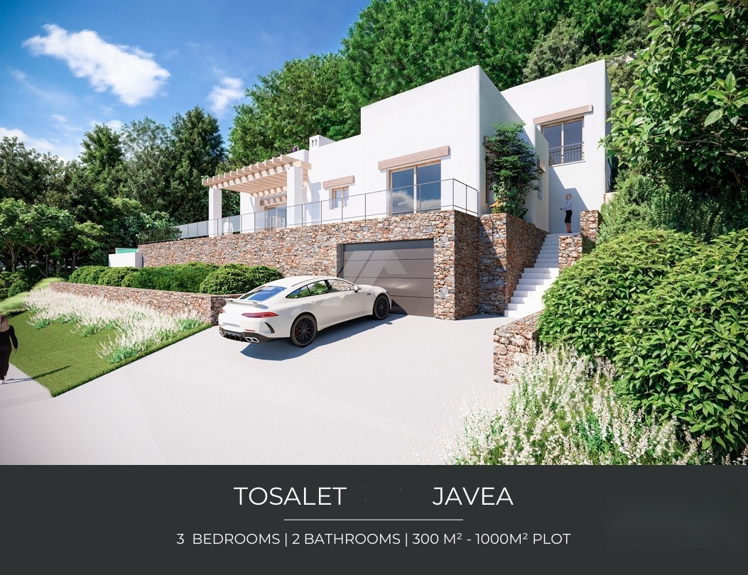 Villa de estilo Ibicenco en venta en Jávea, Costa Blanca.