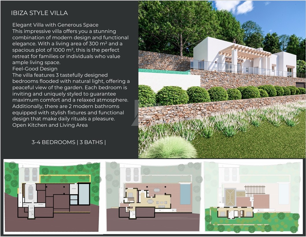Villa de estilo Ibicenco en venta en Jávea, Costa Blanca.