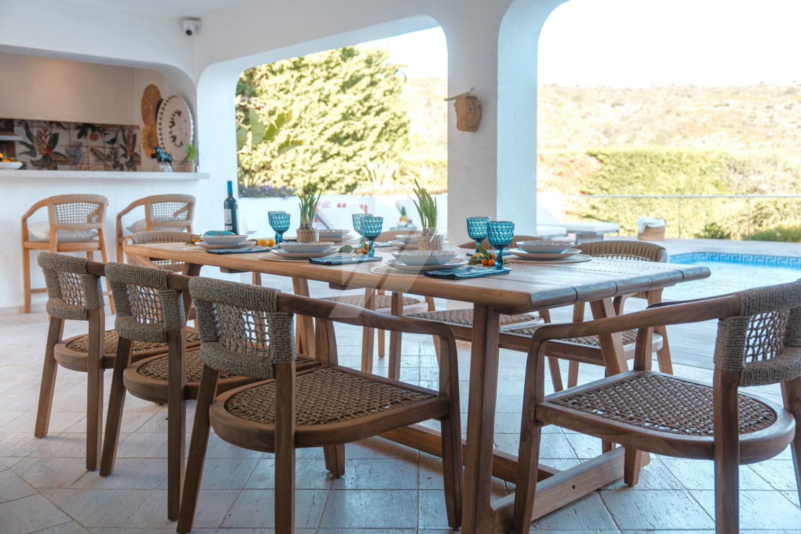 Villa de estilo Ibicenco en venta en Moraira, Costa Blanca.