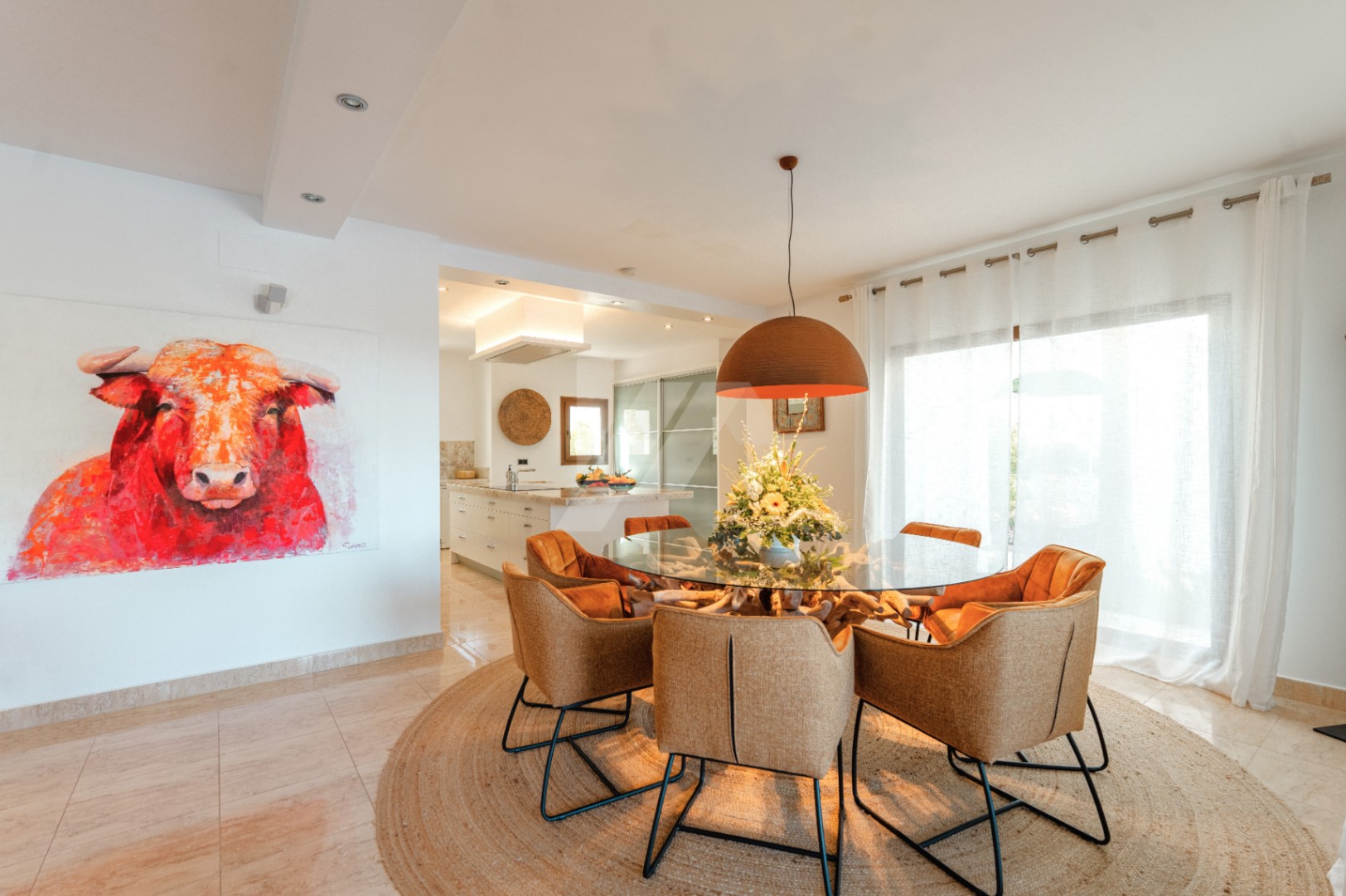 Villa de estilo Ibicenco en venta en Moraira, Costa Blanca.