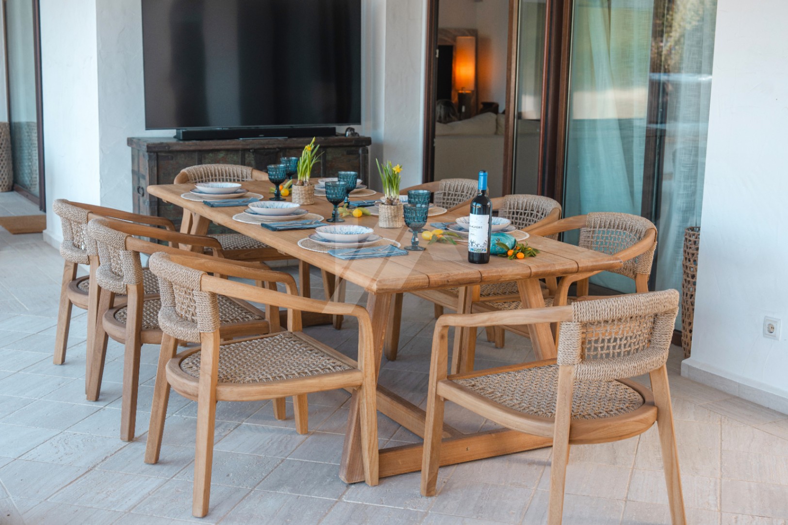 Villa de estilo Ibicenco en venta en Moraira, Costa Blanca.