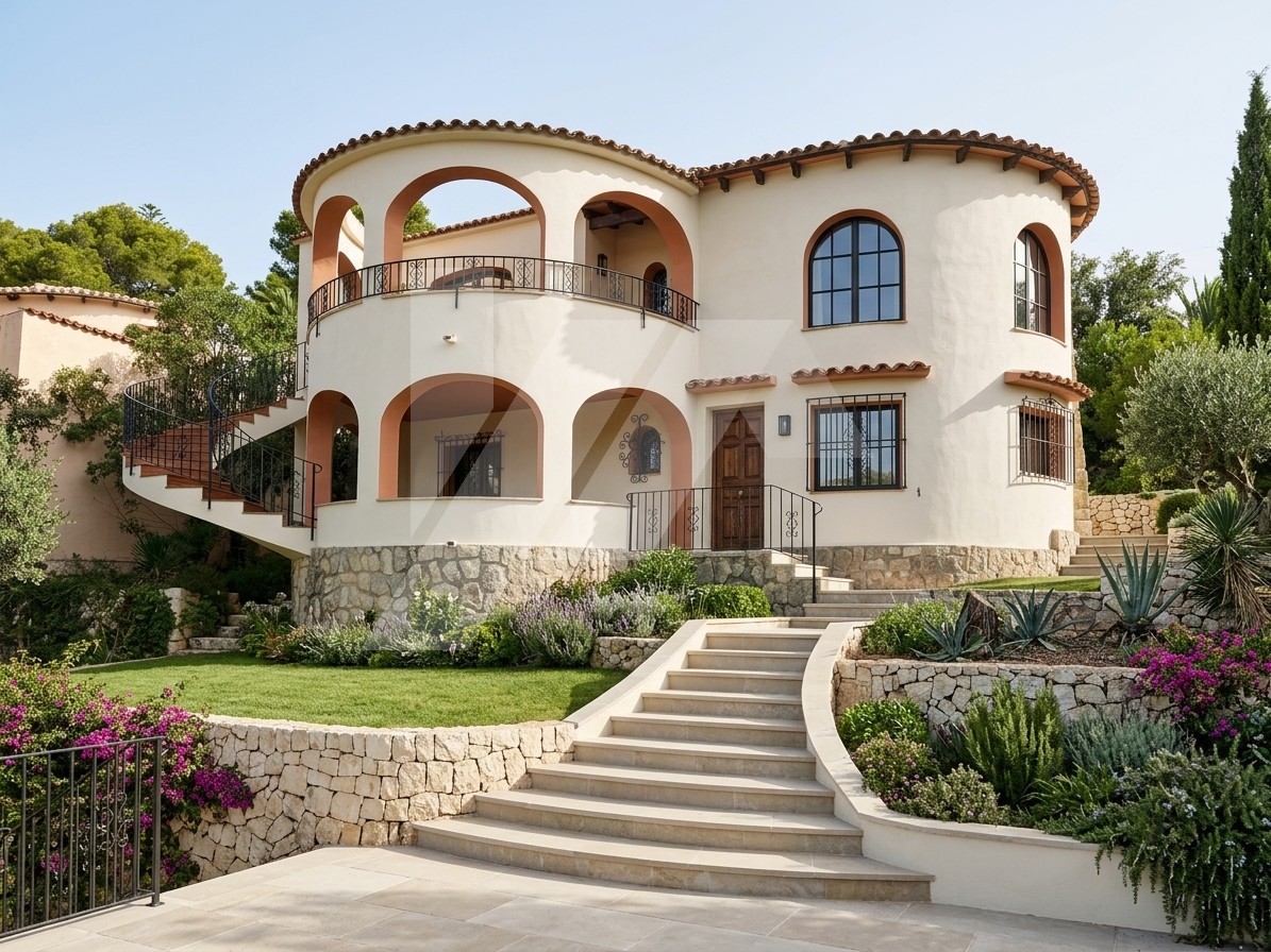 Villa con vistas al mar en venta en Benissa Costa, Costa Blanca.