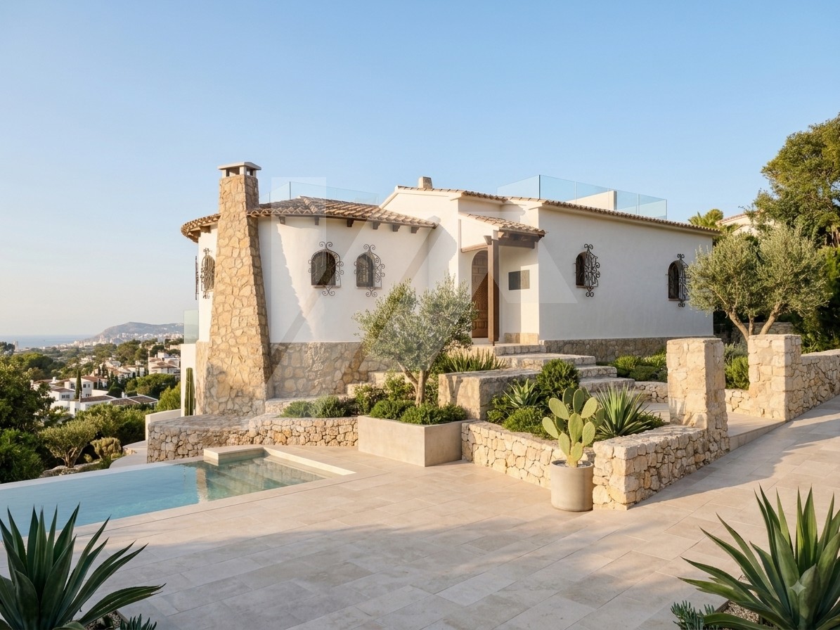 Villa con vistas al mar en venta en Benissa Costa, Costa Blanca.