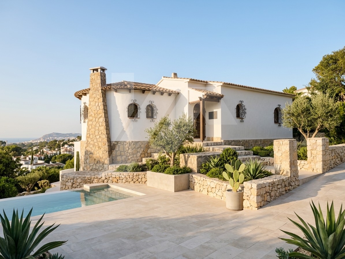 Villa con vistas al mar en venta en Benissa Costa, Costa Blanca.