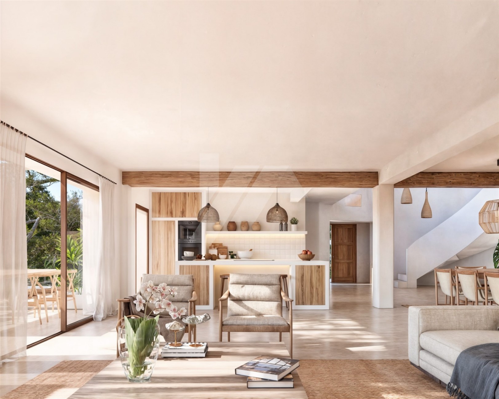 Villa con vistas panorámicas al mar en venta en Moraira, Costa Blanca.