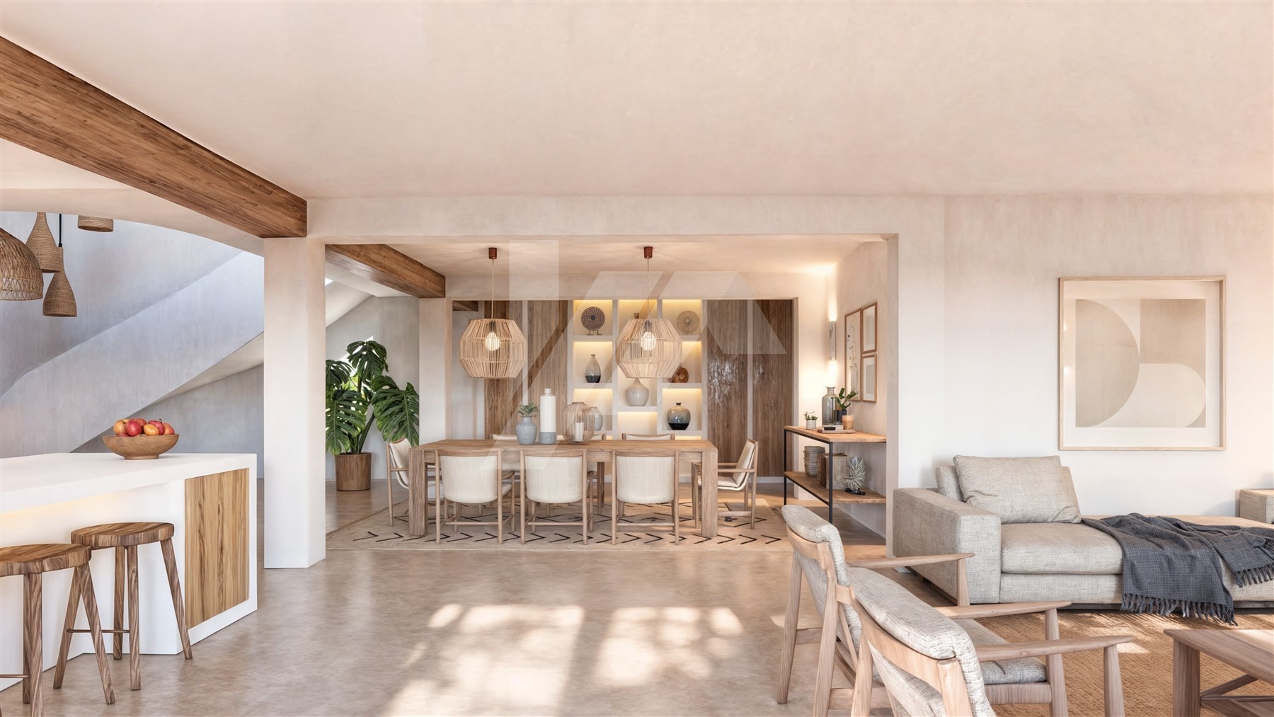 Villa con vistas panorámicas al mar en venta en Moraira, Costa Blanca.