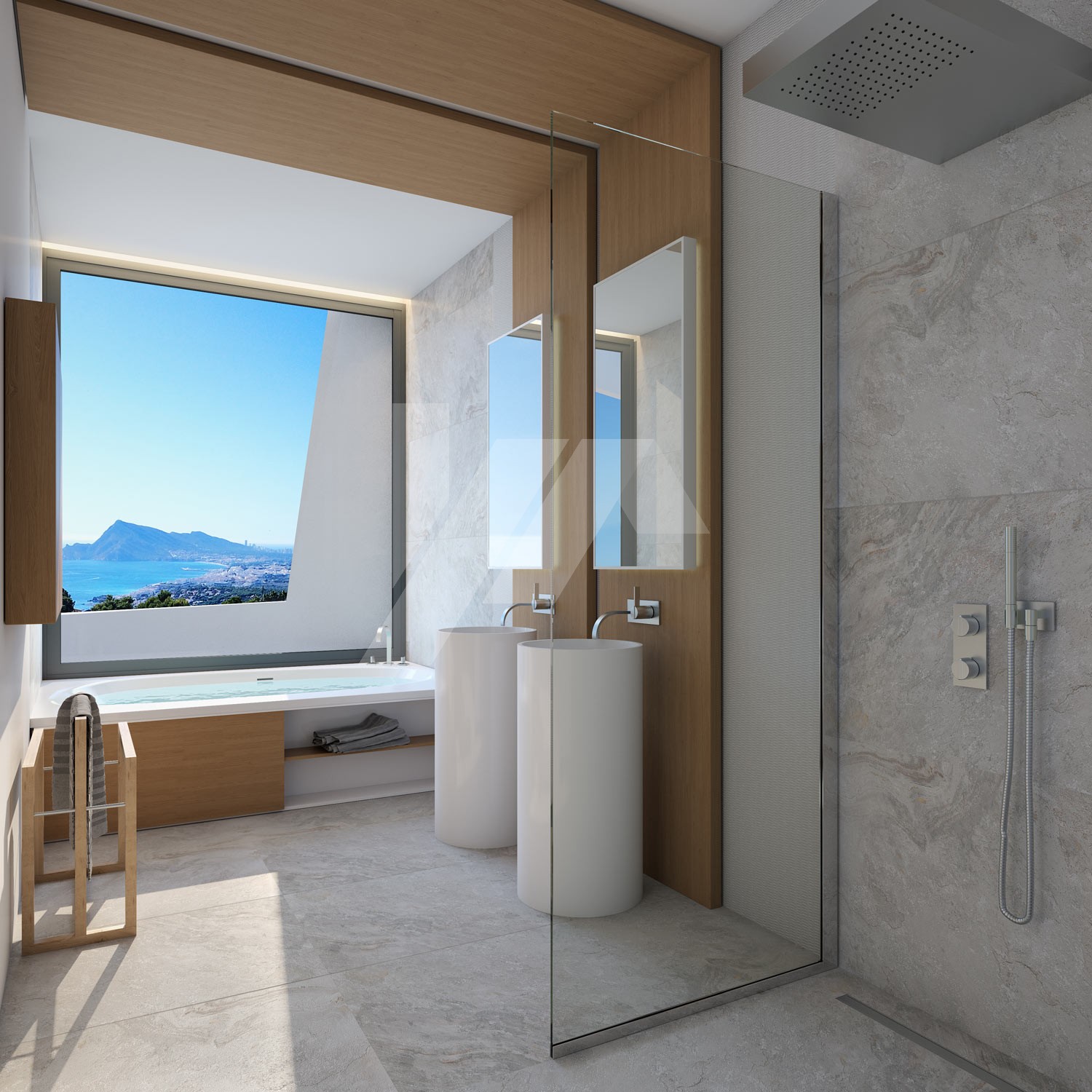 Villa-Chalet moderno en venta en Altea Hills con 4 dormitorios y piscina infinity.