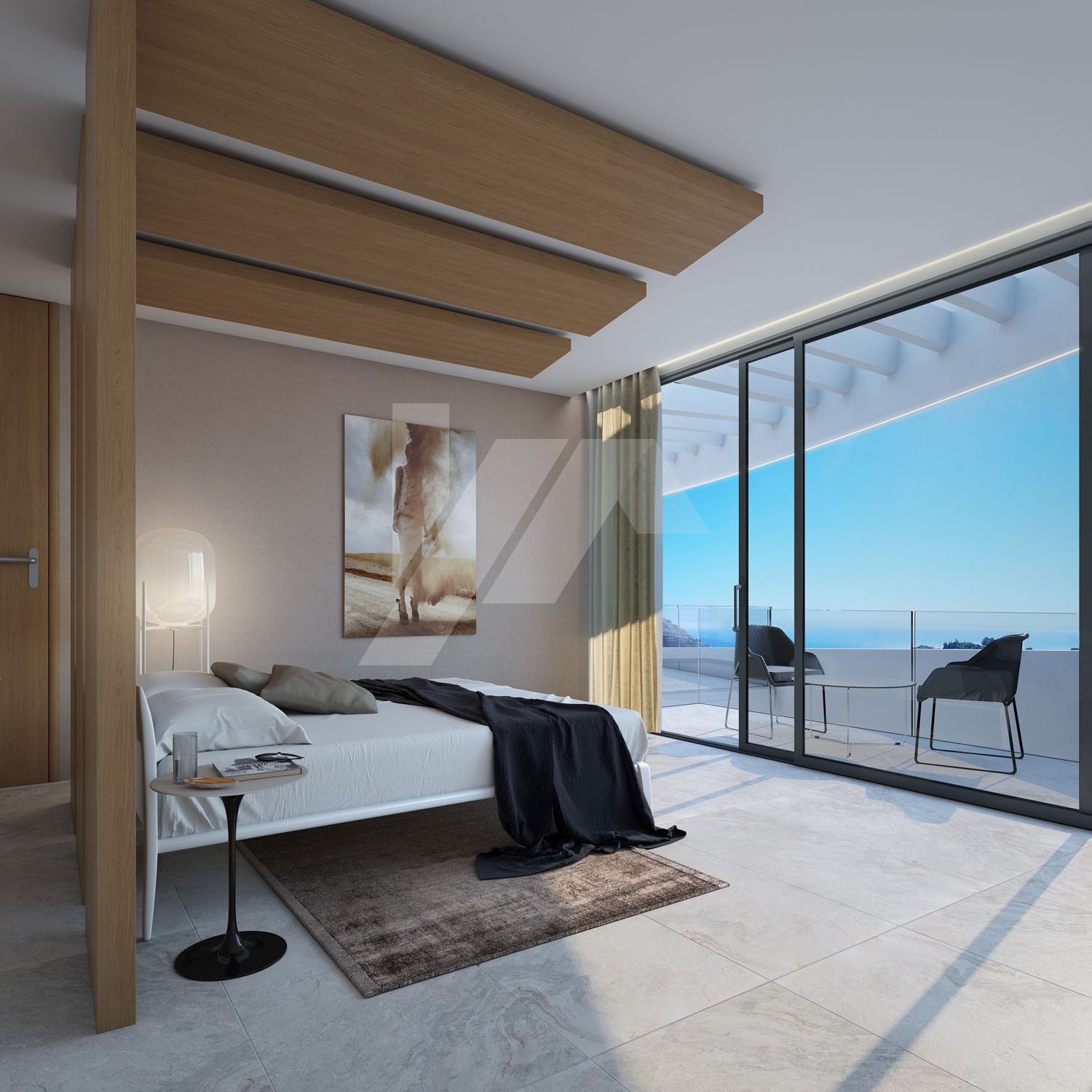 Villa-Chalet moderno en venta en Altea Hills con 4 dormitorios y piscina infinity.