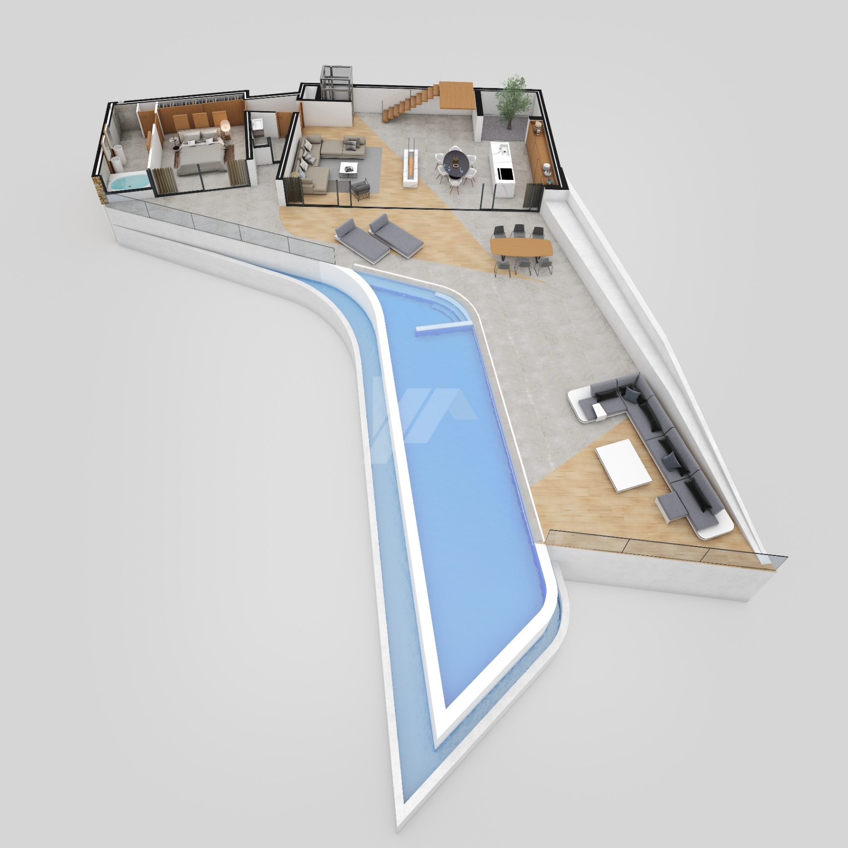 Villa-Chalet moderno en venta en Altea Hills con 4 dormitorios y piscina infinity.
